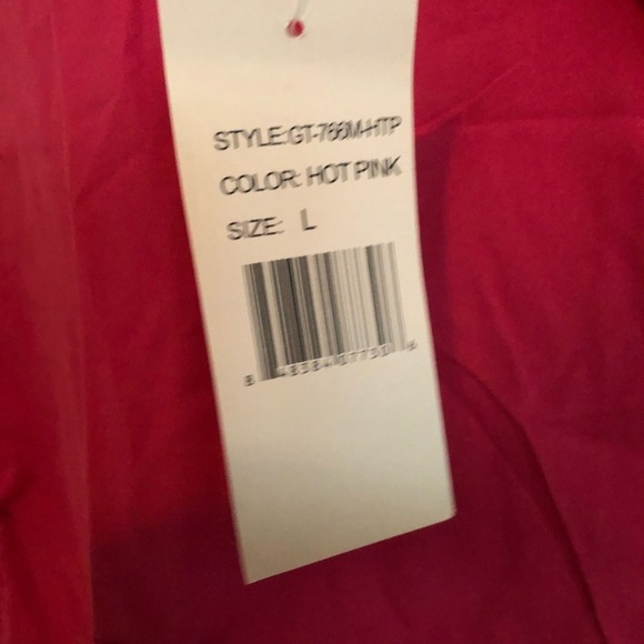 Metro Scrubs Top Size Large Hot Pink NWT - Picture 2 of 4